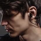 Наушники беспроводные W-21, вакуумные, Bluetooth 5.0, 150 мАч, микрофон, с ободком для шеи, чёрные 7391148 - фото 16241847