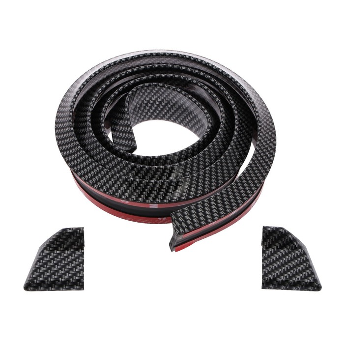 Спойлер для автомобиля, 4.5×150 см, универсальный, под карбон, черный - Фото 1