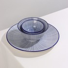 Салатник керамический Доляна «Мерцание», 300 мл, d=12 см, цвет синий - Фото 7