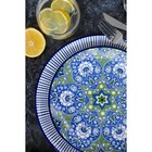 Тарелка Доляна «Мерцание», d=21.7 см, керамика, синяя - Фото 8