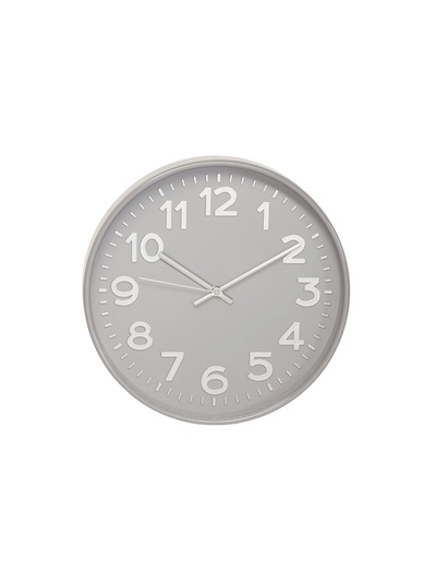 Часы настенные интерьерные, бесшумные, плавный ход, d=30.5 см, серые