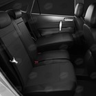 Авточехлы для BMW 1 F20 с 2011-2017 г., 5 дверей, хэтчбек, жаккард, экокожа, цвет чёрный - Фото 6