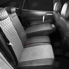 Авточехлы для Citroen Jumpy Multispace 2 с 2007-2016 г., 3 места, минивэн, фургон, перфорация, экокожа, цвет светло-серый, тёмно-серый - фото 6586160