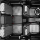 Авточехлы для Citroen Jumpy Multispace 2 с 2007-2016 г., 3 места, минивэн, фургон, перфорация, экокожа, цвет светло-серый, тёмно-серый - фото 6586162