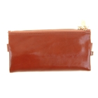 Кошелек женский складной, 5 отделов, отдел для кредиток, с ручкой, коричневый - Фото 2