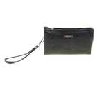 Клатч муж L-1300-2, 22*4,5*12,5см, комб кожа, 3 отд, ручка, хлястик, черный - Фото 1