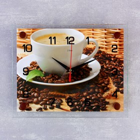 Часы настенные: Кухня, 'Чашка кофе', 20х26  см