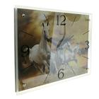 Часы настенные, интерьерные "Лошади" 40х56  см - фото 24224898