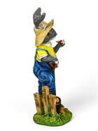 Садовая фигура из полистоуна «Зайчик дачник с бабочкой», 49×18×22 см - Фото 6