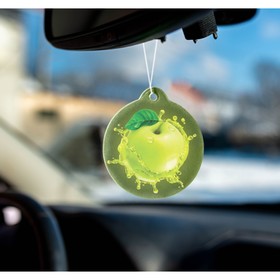 Ароматизатор подвесной Grand Caratt Яблоко, картонный (комплект 4 шт) Ароматизатор подвесной Grand Caratt Яблоко, картонный (комплект 4 шт)