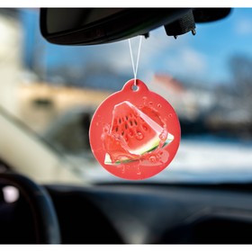 Ароматизатор подвесной Grand Caratt Арбуз, картонный (комплект 4 шт) Ароматизатор подвесной Grand Caratt Арбуз, картонный (комплект 4 шт)