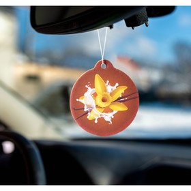 Ароматизатор подвесной Grand Caratt Ваниль, картонный (комплект 4 шт) Ароматизатор подвесной Grand Caratt Ваниль, картонный (комплект 4 шт)