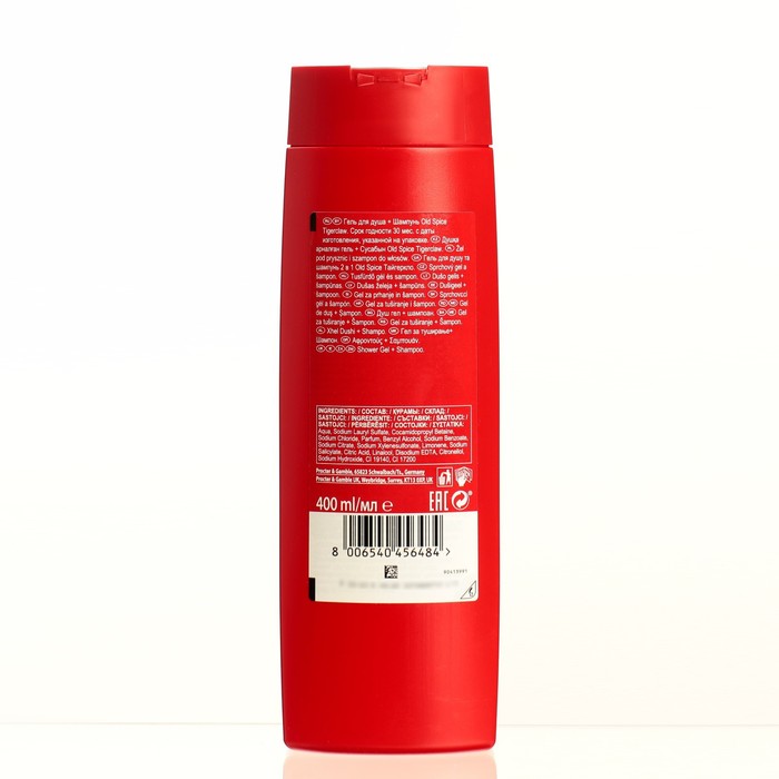 Гель для душа + шампунь OLD SPICE "Tigerclaw", 400 мл 27612