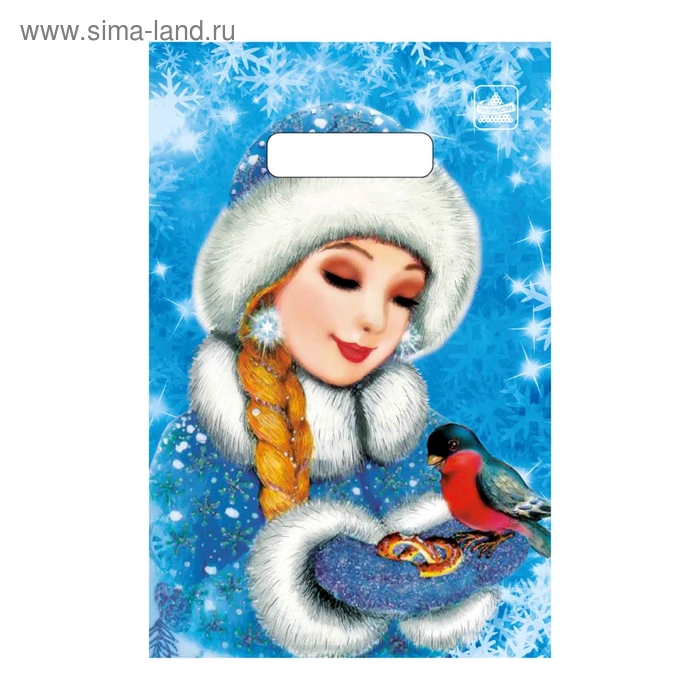 Пакет "Снегурочка" полиэтиленовый, с вырубной ручкой, 20х30 см, 30 мкм - Фото 1
