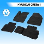 Коврики в салон автомобиля Rival, Hyundai Creta II 2021-н.в., полиуретан, без крепежа, 4 шт., 12310003 - фото 295581630