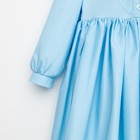 Платье для девочки MINAKU: Cotton collection цвет голубой, рост 104 - Фото 11