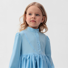 Платье для девочки MINAKU: Cotton collection цвет голубой, рост 104 - Фото 3