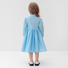 Платье для девочки MINAKU: Cotton collection цвет голубой, рост 104 - Фото 6
