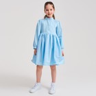 Платье для девочки MINAKU: Cotton collection цвет голубой, рост 104 - Фото 7