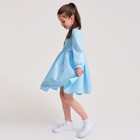 Платье для девочки MINAKU: Cotton collection цвет голубой, рост 104 - Фото 8