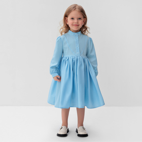 Платье для девочки MINAKU: Cotton collection цвет голубой, рост 110