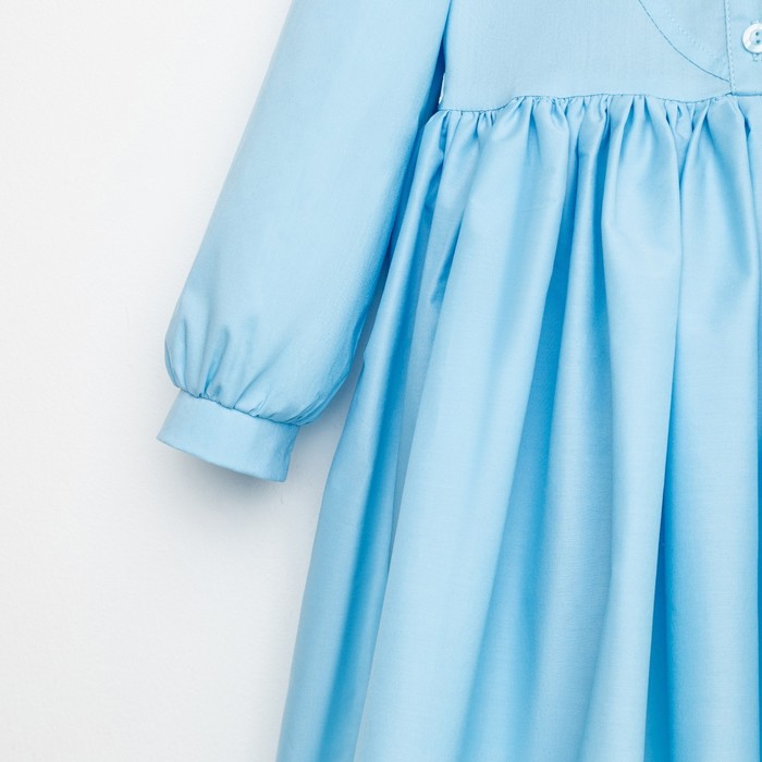 Платье для девочки MINAKU: Cotton collection цвет голубой, рост 122 - фото 1886823008