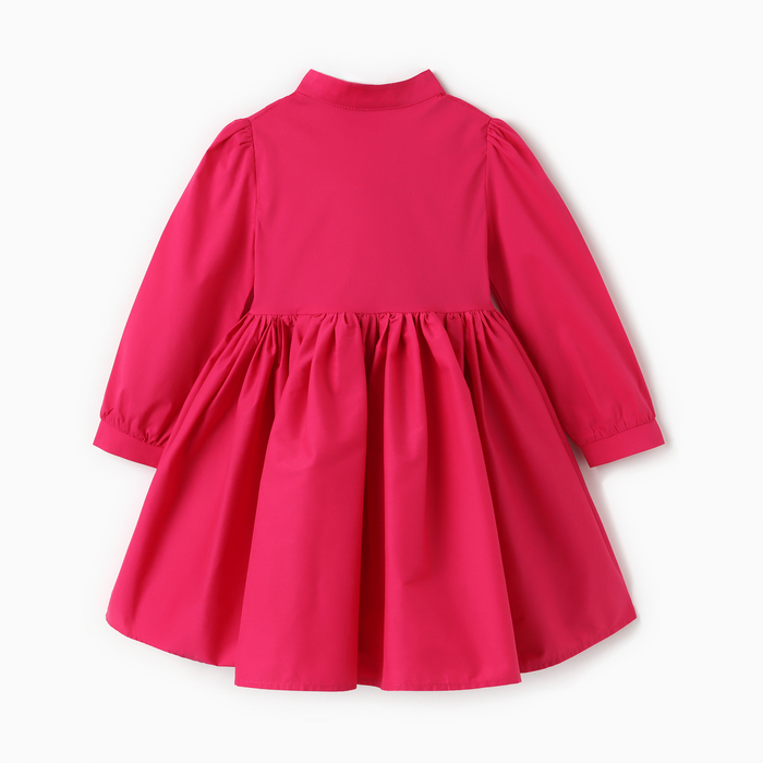 Платье для девочки MINAKU: Cotton collection цвет фуксия, рост 110 - фото 1907427692