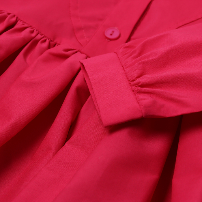 Платье для девочки MINAKU: Cotton collection цвет фуксия, рост 122 - фото 1907427699