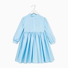 Платье для девочки MINAKU: Cotton collection, голубое, рост 128 см - Фото 9