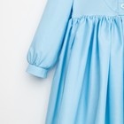 Платье для девочки MINAKU: Cotton collection, голубое, рост 128 см - Фото 11