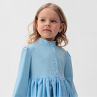 Платье для девочки MINAKU: Cotton collection, голубое, рост 128 см - Фото 3