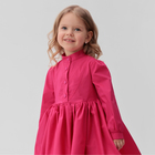 Платье для девочки MINAKU: Cotton collection цвет фуксия, рост 116 7531700 - фото 14036050
