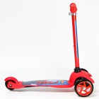 Самокат детский складной «Человек-Паук», колеса PU 120/80 мм, ABEC 7, цвет красный - Фото 5