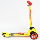 Самокат детский складной Тачки, колёса PU 120/80 мм, ABEC 7, желтый - Фото 4
