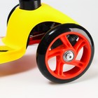Самокат детский складной Тачки, колёса PU 120/80 мм, ABEC 7, цвет желтый - фото 6586518