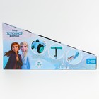 Самокат детский складной «Холодное сердце», колеса PU 120/80 мм, ABEC 7, цвет голубой - Фото 2