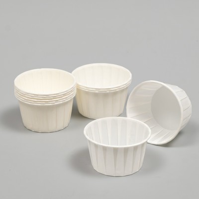 Форма для выпечки кекосв бумажная UPAK LAND «Маффин», 3.8×3 см, одноразовая, белая