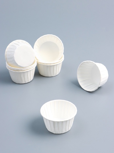 Форма для выпечки кексов бумажная UPAK LAND «Маффин», 5×4 см, одноразовая, белая