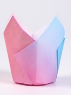 Форма для выпечки кексов бумажная UPAK LAND «Тюльпан», 5×8 см, одноразовая, розовая - Фото 2