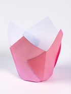 Форма для выпечки кексов бумажная UPAK LAND «Тюльпан», 5×8 см, одноразовая, розовая - Фото 3