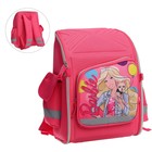 Рюкзак каркасный Barbie + пенал и мешок для обуви, 34,5 х 26 х 13 см, подарок-кукла, розовый - Фото 3