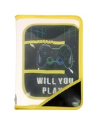 Папка для труда А4, 325×230×25 мм, молния вокруг, откидная планка, пластиковая, ПТР-1 «Джойстик», с наполнением 8 предметов  (артикул 7800005)  большой выбор товаров оптом и в розницу по низким ценам с доставкой