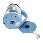 УЦЕНКА Чайник электрический ENERGY E-279, стекло, 1.5 л, 2200 Вт, голубой - Фото 6