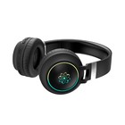 Наушники TFN Atom, беспроводные, BT 5.0, накладные, микрофон, FM, microSD, 300 мАч, подсветка, черные - Фото 2