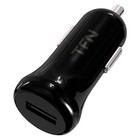 Автомобильное зарядное устройство TFN , USB, 1 А, защита от перегрузок и замыкания, черное - фото 9694194