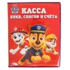 Касса букв, слогов и счета «Учим буквы и цифры», А5, ПВХ, Paw Patrol - Фото 4