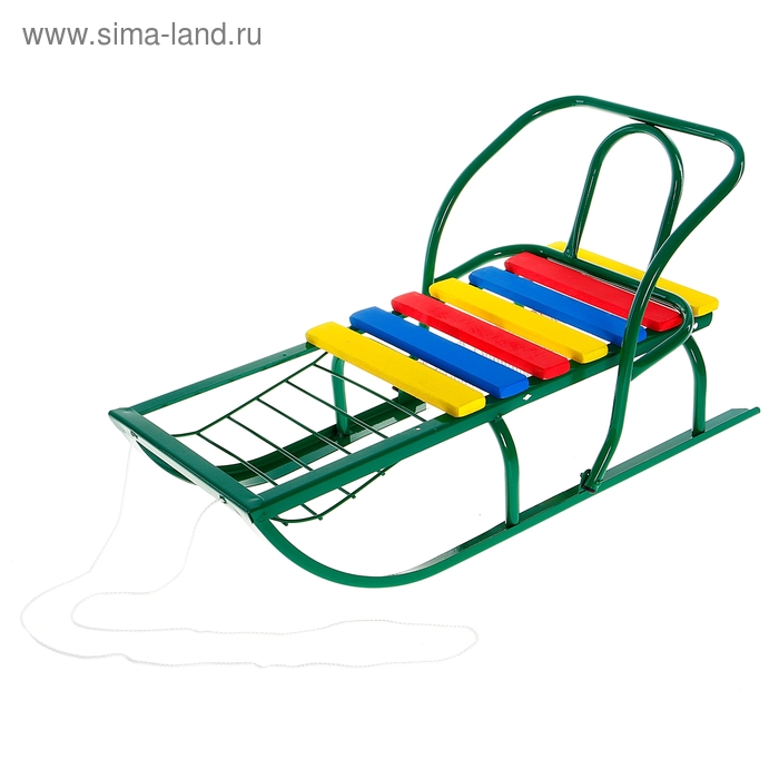 Санки «Вятские-6 ш», цвет зеленый