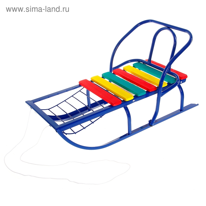 Санки «Вятские-6 ш», цвет синий