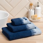 Полотенце махровое Love Life Winter dream, 50×90 см, хлопок 100%, синее - Фото 2