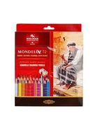 УЦЕНКА Карандаши акварельные набор 72 цвета Koh-I-Noor Mondeluz 3714 + точилка + кисть 2 штуки - Фото 7